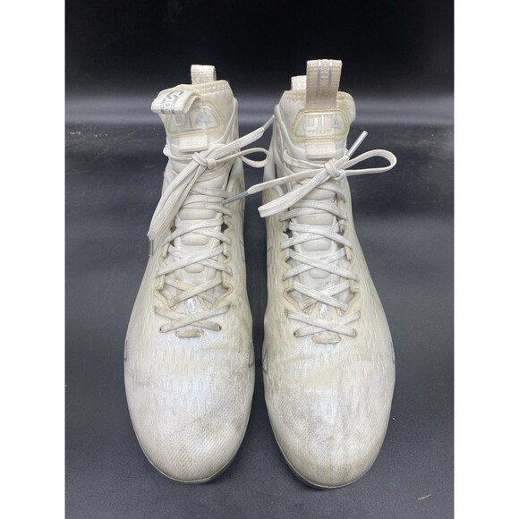 Under Armour UA Spotlight Lux White Men\'s size 13 Football Cleats 3025082-100 main image 4
